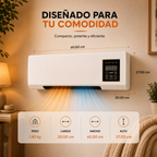 Calefactor y ventilador de pared 1800W