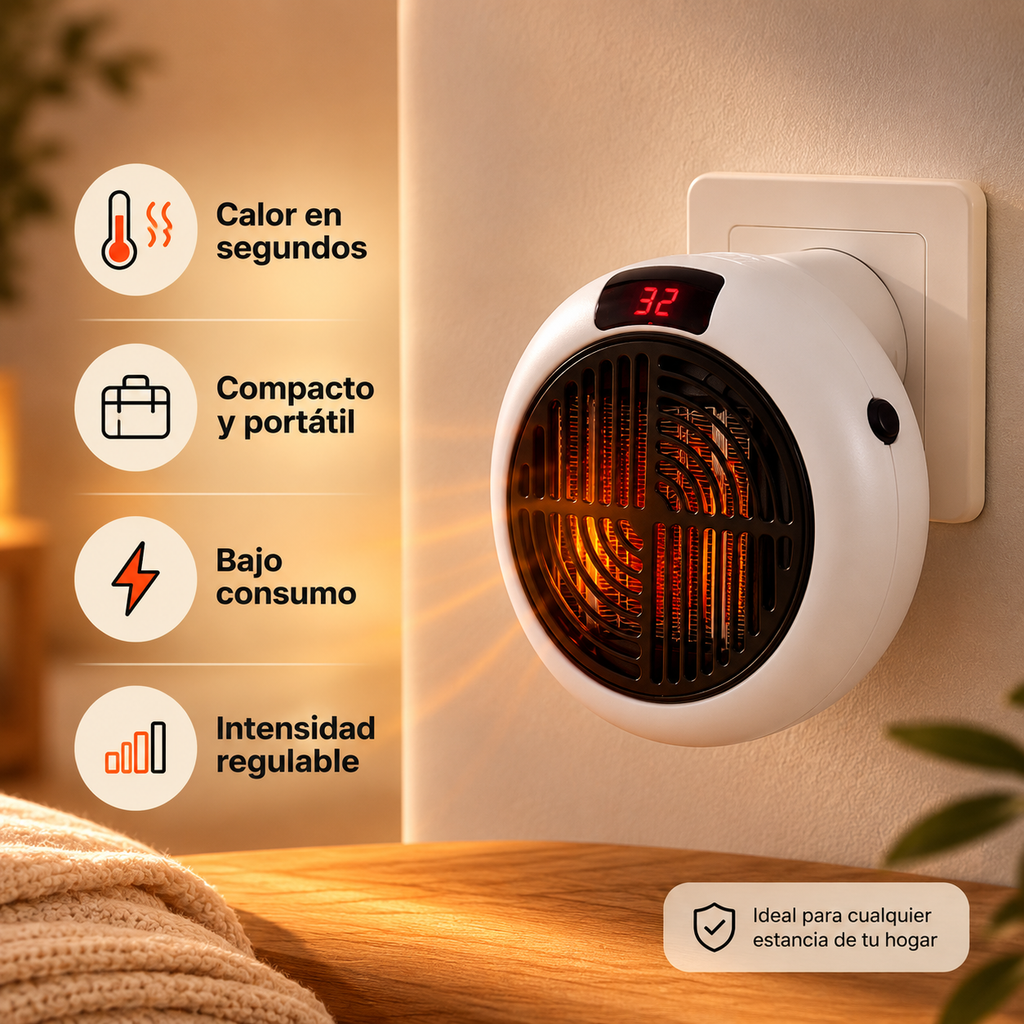 minicalefactor termocerámico portatil