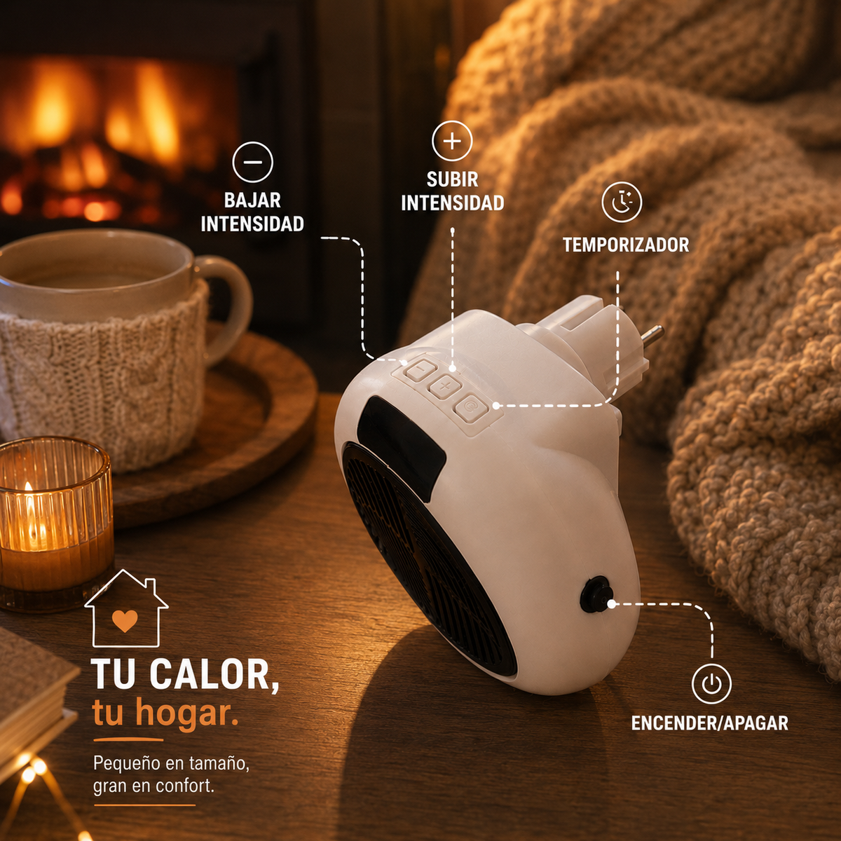 minicalefactor termocerámico portatil